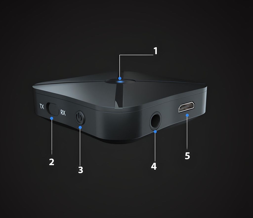 Bluetooth Sender Empfänger 2 in1  Audio Adapter 3.5mm Produktbild 5