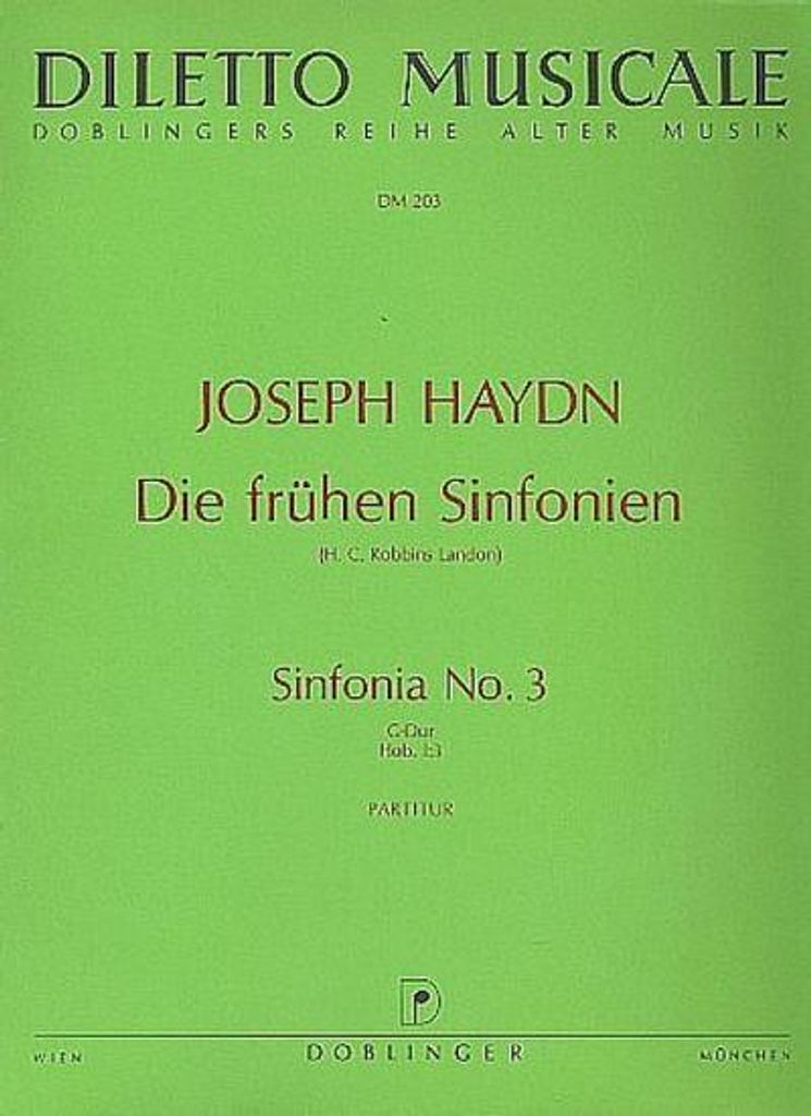 Sinfonie G-Dur Nr.3 Hob.I:3für Orchester
