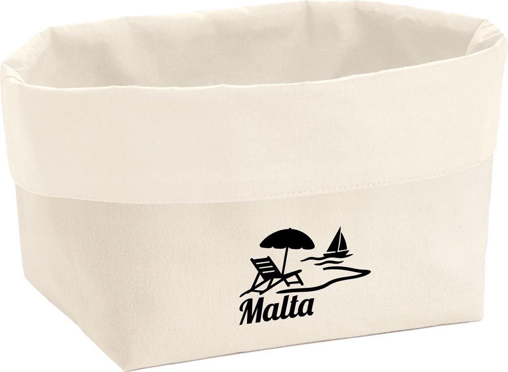 Huuraa Organizer Malta Malta 3 Liter Medium Canvas Baumwolle Utensilo Geschenkidee