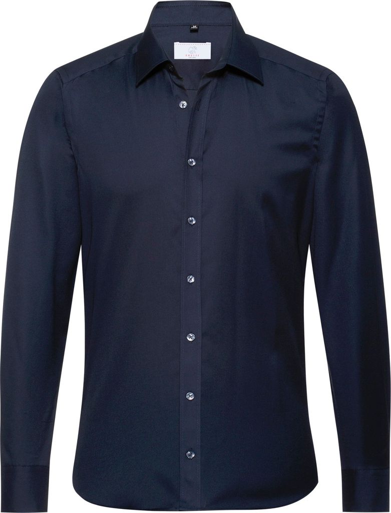 Greiff Modern with 37.5 Herren Hemd Langarm Kent Slim Marine 41/42