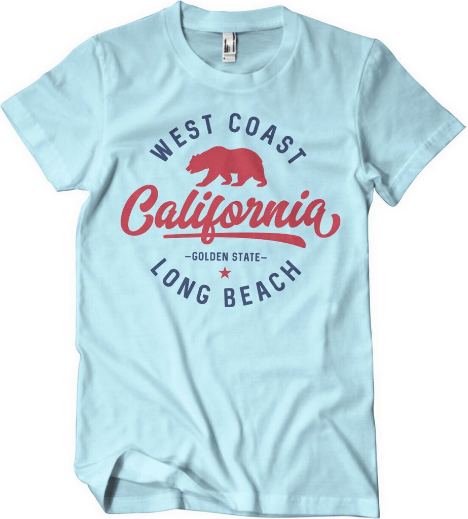 West Coast California T-Shirt - XX-Large - Skyblue