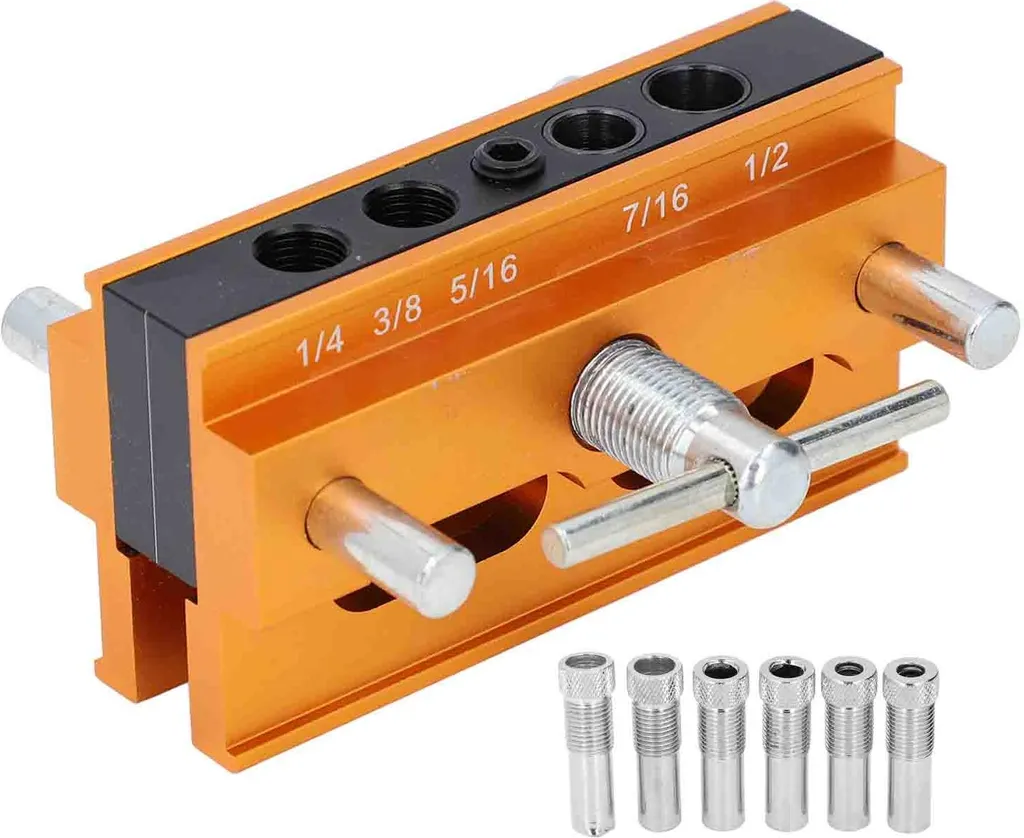 Kit de perçage à centrage automatique pour trous droits avec 6 bagues