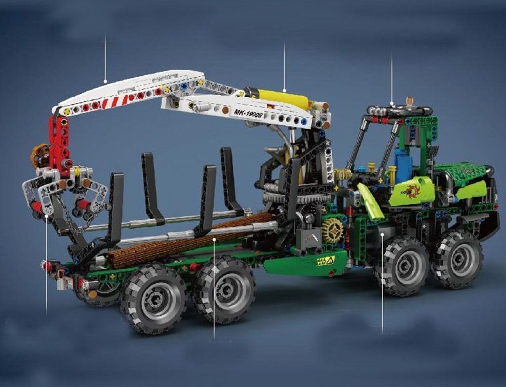 938 PCS, Ferngesteuerter Langholzfahrzeuge LKW MOC Produktbild 2