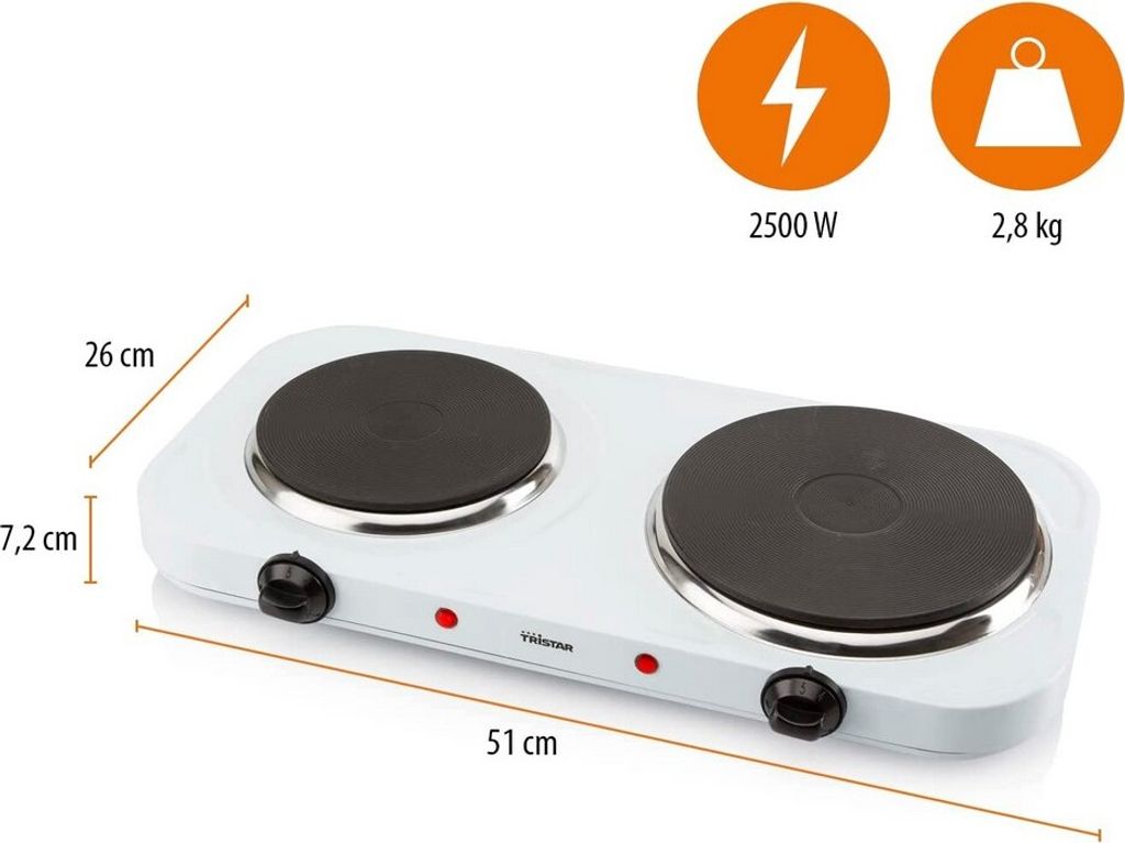 Podwójna płyta grzewcza Tristar KP-6245 Zdjęcie produktu 12