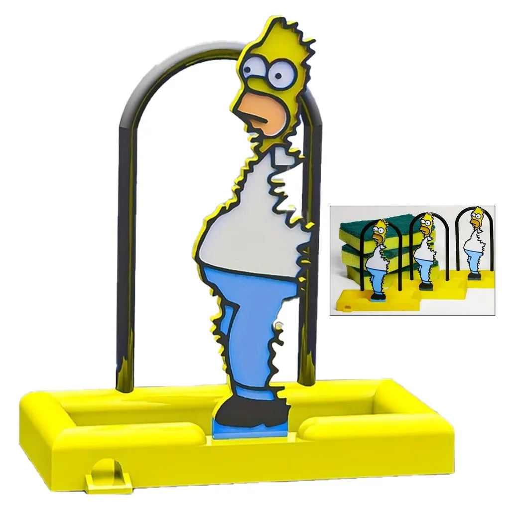 Porte-éponge hygiénique anti-odeur et égouttoir décoratif pour évier propre