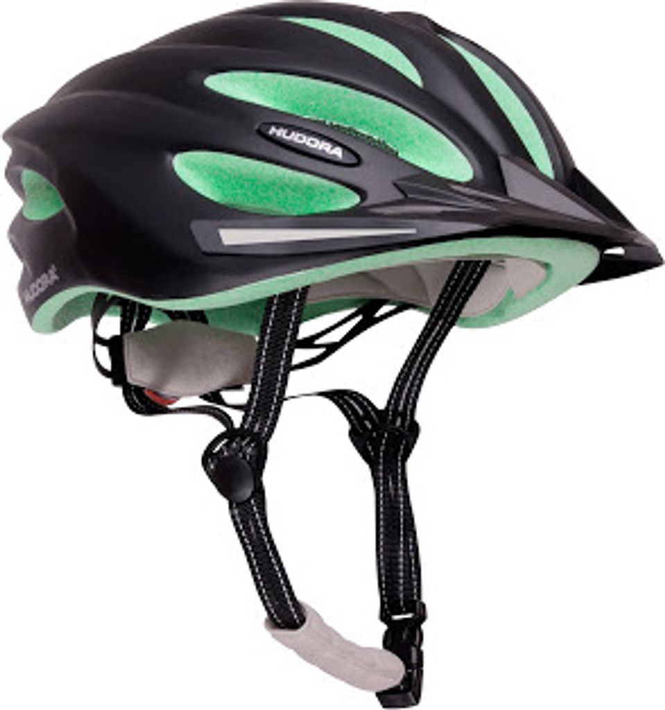 Fahrradhelm Basalt, Gr. 49-52, schwarz/grün Produktbild 