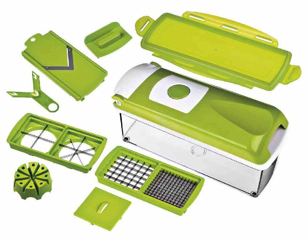 GENIUS 33543 Nicer Dicer Plus  Set 10tlg. Grün Produktbild 