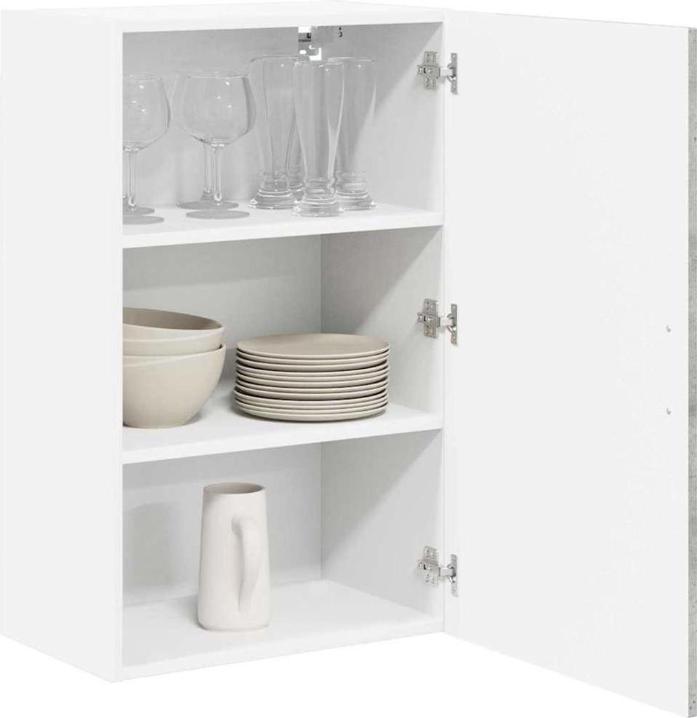 Cloris Designermöbel Küchenschrank Beton Grau 50 x 31 x 80cm Holzwerkstoff - 2026Neu252633 - Küchenschränke