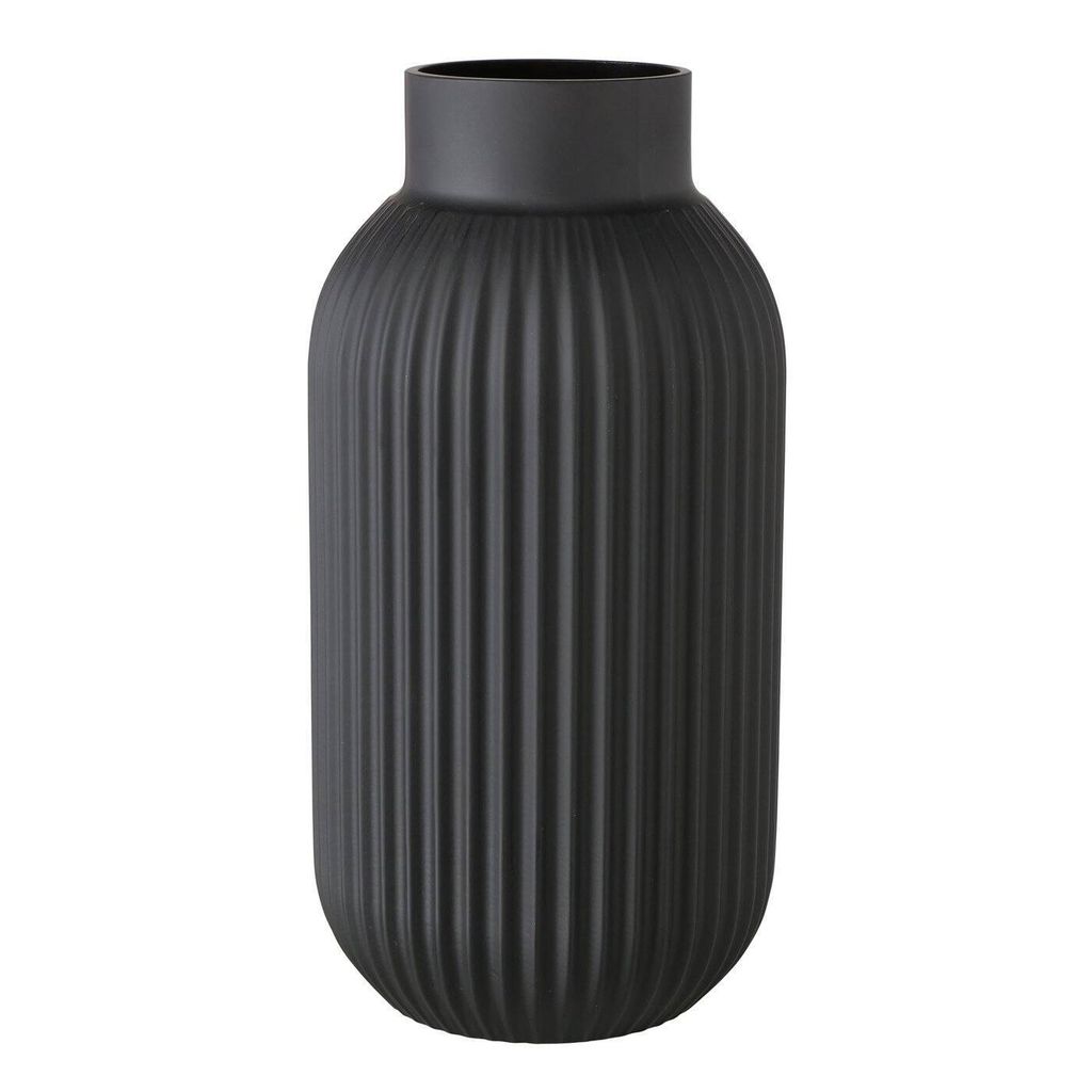 Boltze Vase Nordika Gefäß in Schwarz Matt aus lackiertem Immagine del prodotto 