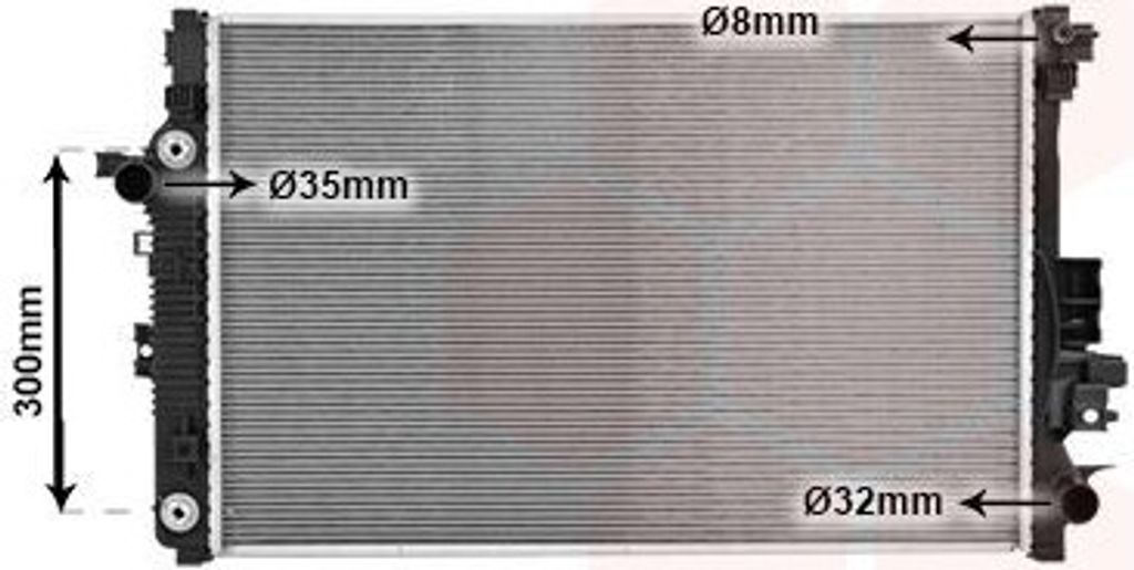 VAN WEZEL 37012725 Kühler Wasserkühler Motorkühler für OPEL INSIGNIA Caravan INSIGNIA CC Insignia B Country Tourer (Z18)