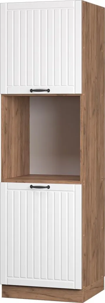 Meuble four 60cm ouvert Vicco Fame-Line blanc campagne finition robuste