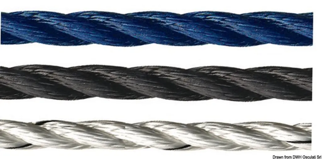 Amarre Marlow polyester noir 8 mm haute résistance UV bobine 200m