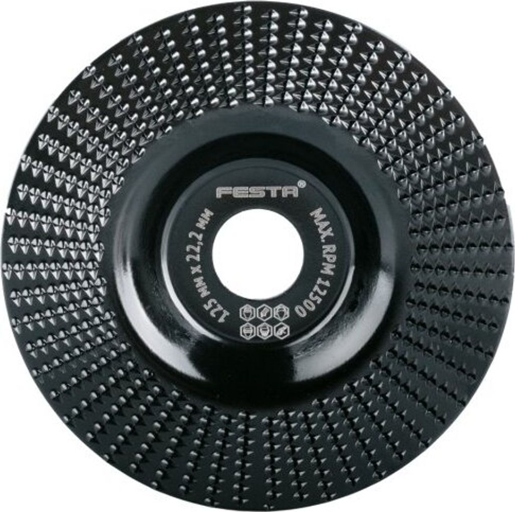 Rašplový kotouč plochý FESTA jemný 125x22.2mm Obrázek produktu 