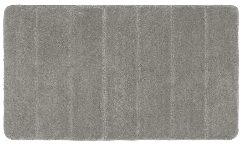 Tapis de bain Gris clair 70x120 cm anti-glisse pour sol sec et sûr