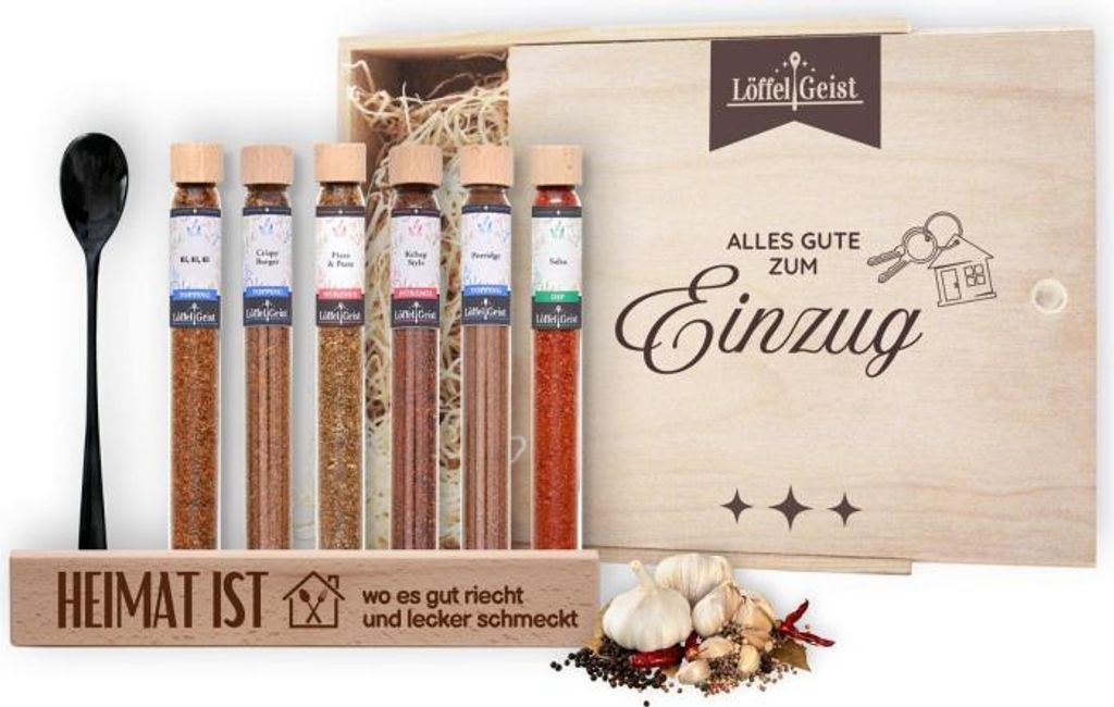 Gewürz-Geschenkbox Alles Gute zum Einzug
