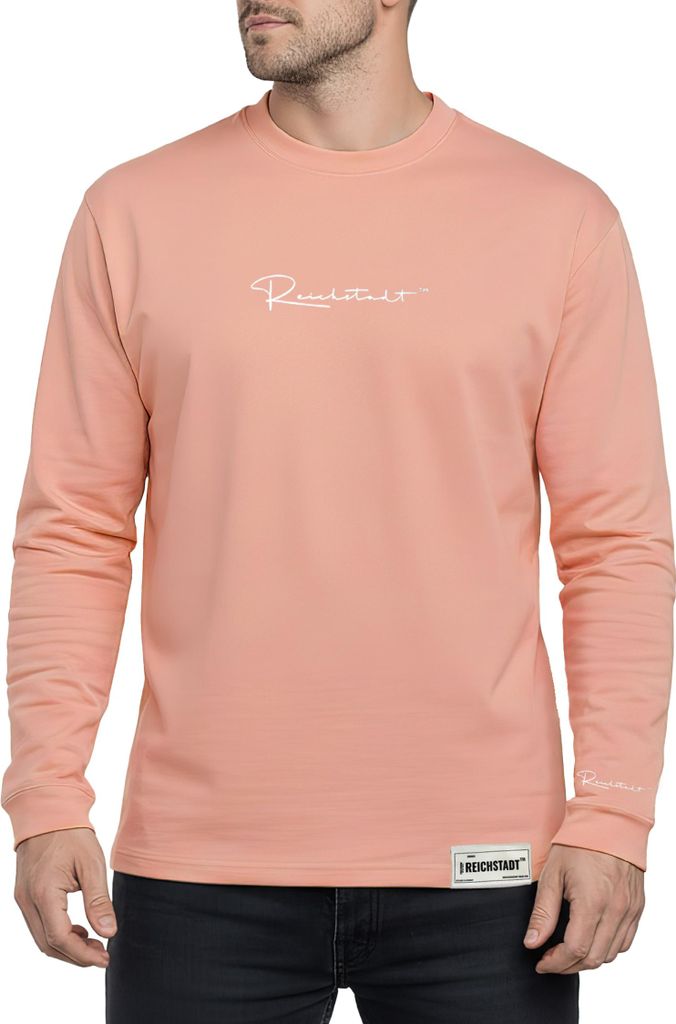 Reichstadt Herren Longsleeve 23RS042 Old Pink M