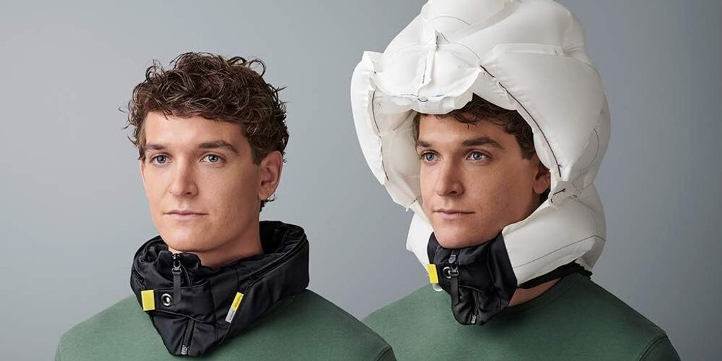 Hövding Airbag Fahrradhelm, 52 – 59 cm Kopf Umfang, Fahrrad Airbag Kragen - Hals, Helmairbag, Kopfschutz Radfahrer Helmkragen, Sicherheitshelm