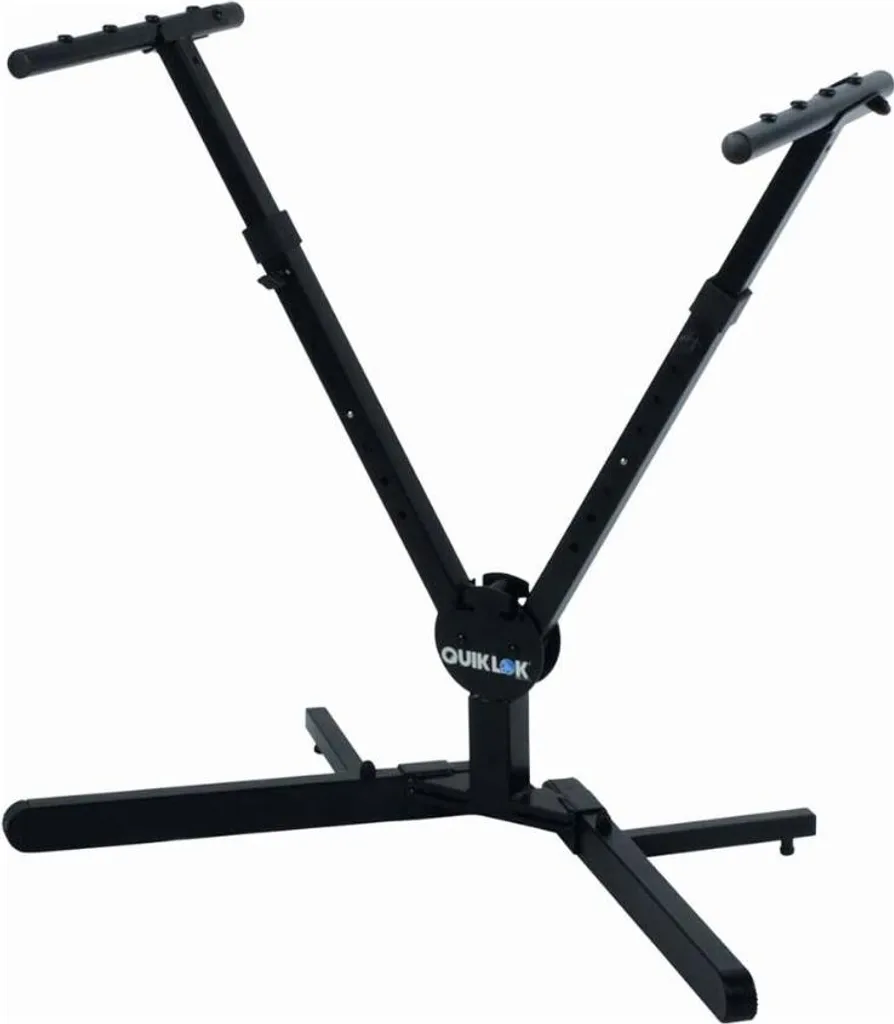 Support Clavier Quik Lok Qly40 pour Scène et Studio Design Compact Noir
