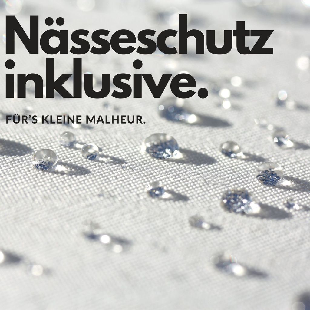Sämann Spannbettlaken 120x120 weiß mit Nässeschutz