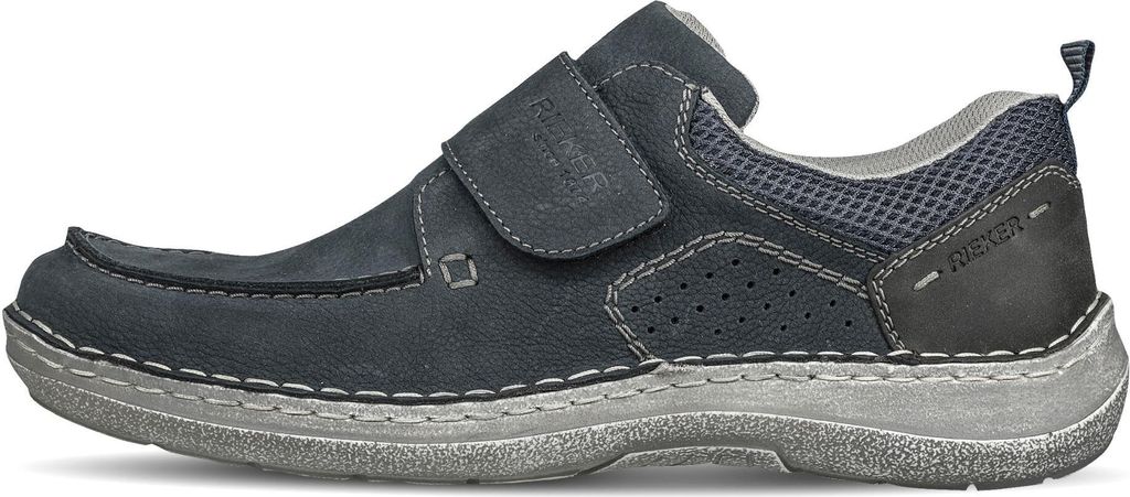 Rieker Slipper - Blau Veloursleder Größe: 41 Normal Produktbild 61