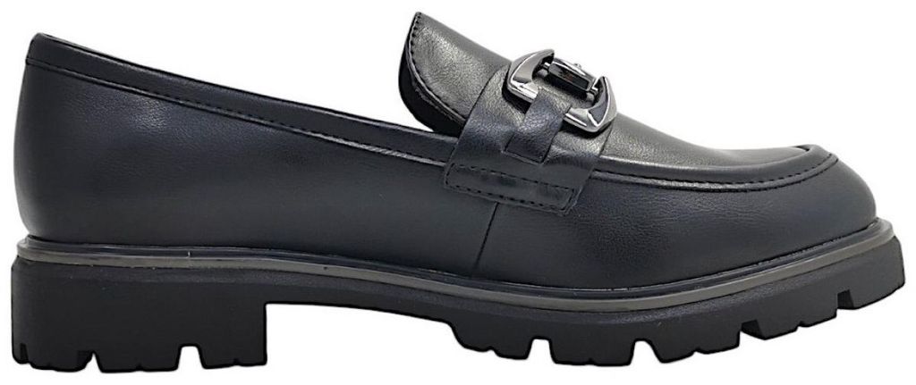 Marco Tozzi: Zapatos de mujer, mocasines, color negro, para Imagen del producto 