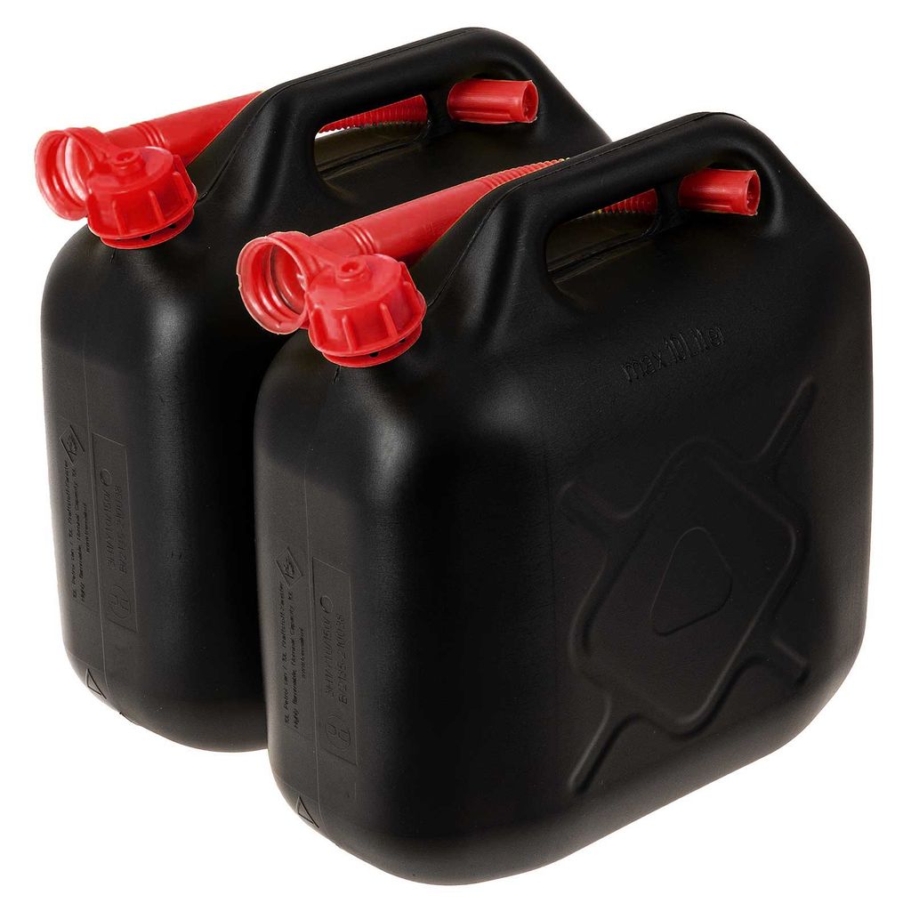 SIDCO Benzinkanister 2 x 10 L Kraftstoffkanister Reserve Kunststoff  Kanister UN-Zulassung: : Auto & Motorrad