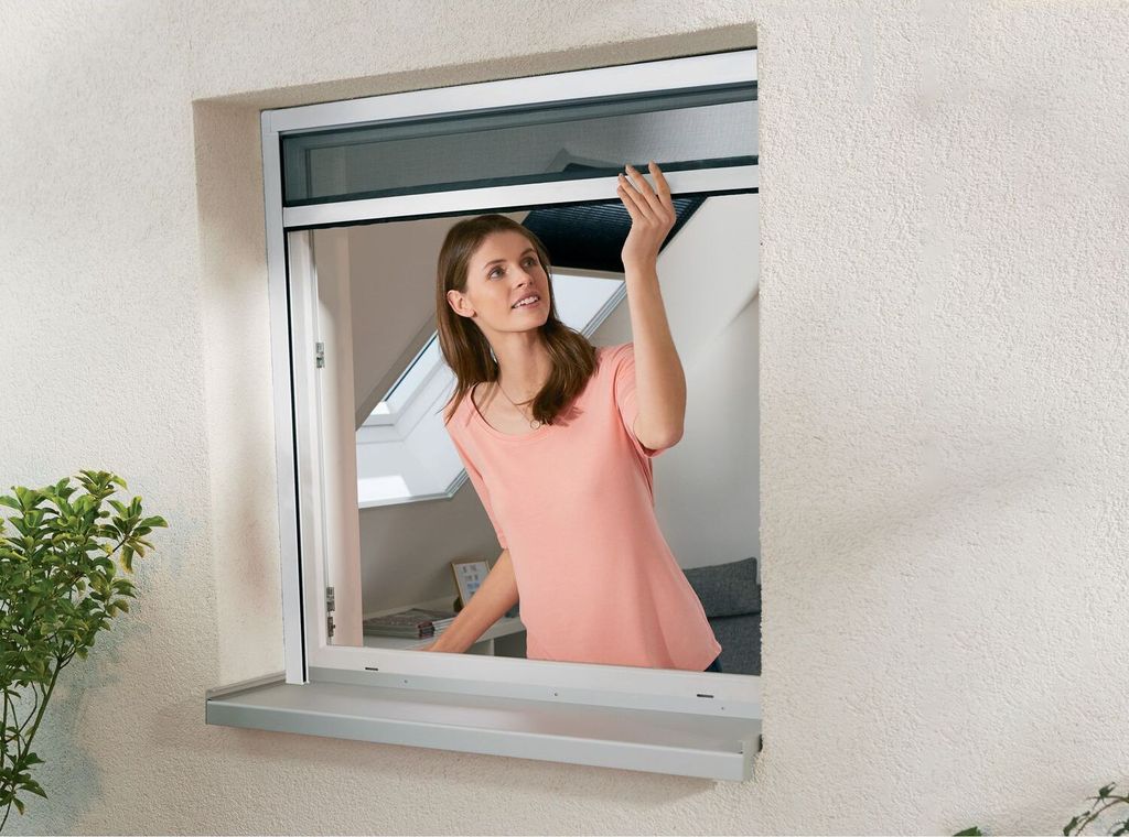 Powerfix Insektenschutz Fensterrollo Größe kürzbar 130 x Produktbild 