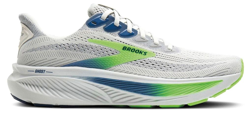 Brooks Ghost 17 - Herren Laufschuh - Oyster/Beacon Blue/Gecko Oyster/Beacon Blue/Gecko 44.5