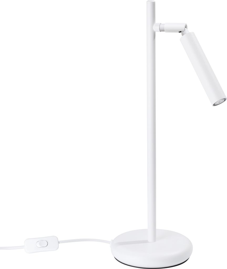 Tischlampe PASTELO Weiß 1xG9 8W Stahl 43x20x14cm Sollux Lighting