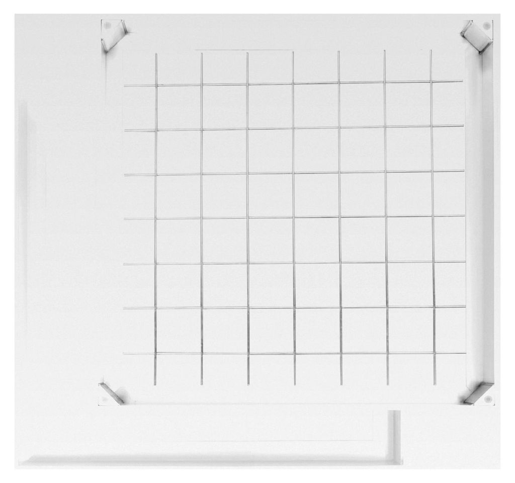Schachtabdeckung mit Rahmen, 60x60x5,5 cm, Aluminium eingebaute Schachtdeckel für Gärten und Gehwege