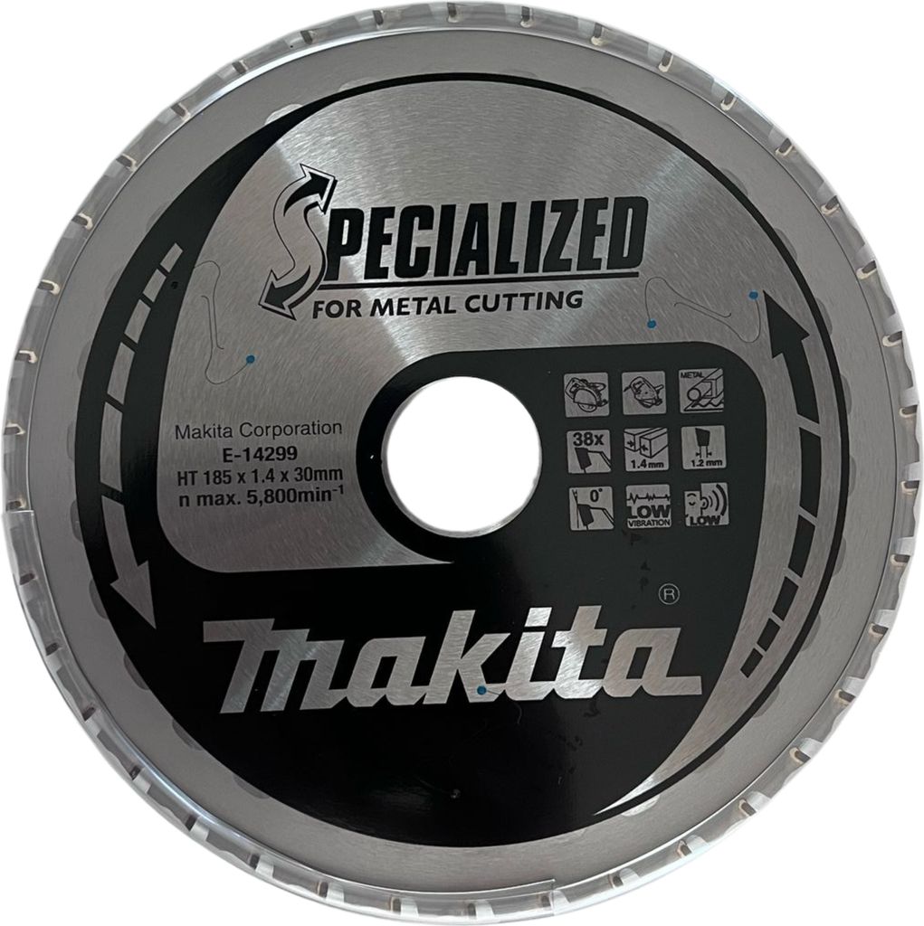 Makita E-14299 Kreissägeblatt 185 x 30 mm, 38T TCT 38T Metall