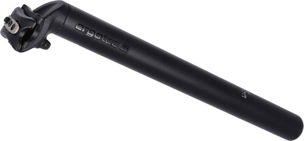 Ergotec Patentsattelstütze Hook 3 Ø30, 9x350mm, schwarz sandg., Alu, SL5