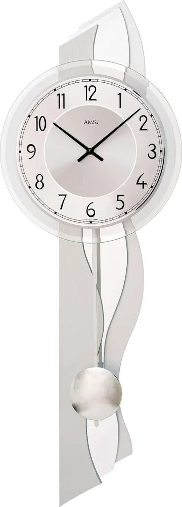 AMS 01-7476 Horloge Murale en Bois - Pendule de Qualité Supérieure