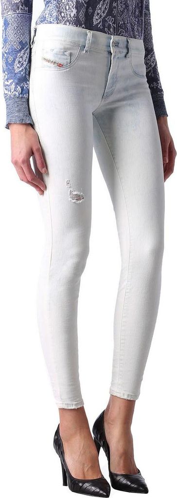 Diesel Livier-Ankle 0851J Damen Jeans Hose Slim Jegging(W26)