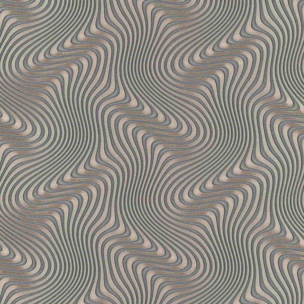 Vliestapete 10146-15 Tapete Streifen Wellen 0.53 x 10.05 m Erismann GMK - Fashion For Walls Schwarz