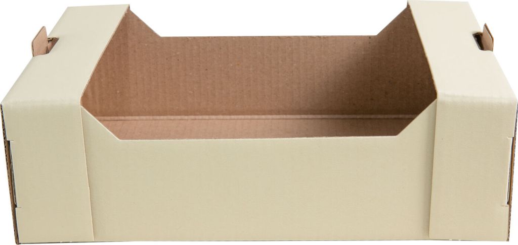 10 x PresentFill Obststeige - Mini Obstkiste - Kaufmannsladen, Chamois Creme