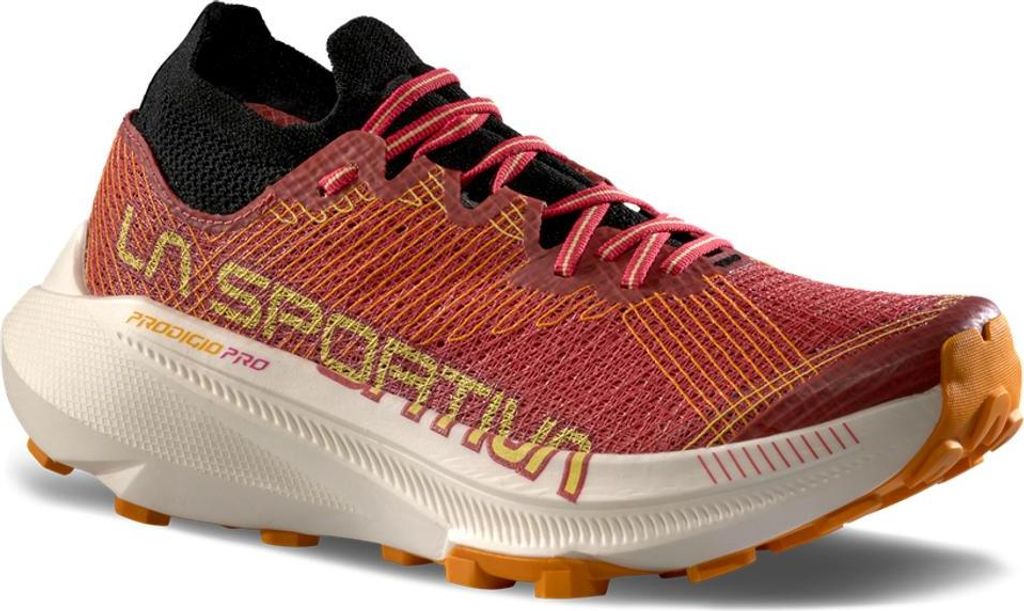 La Sportiva Prodigio Pro Damen Trailrunning-Schuhe Mineral Red/Banana 38