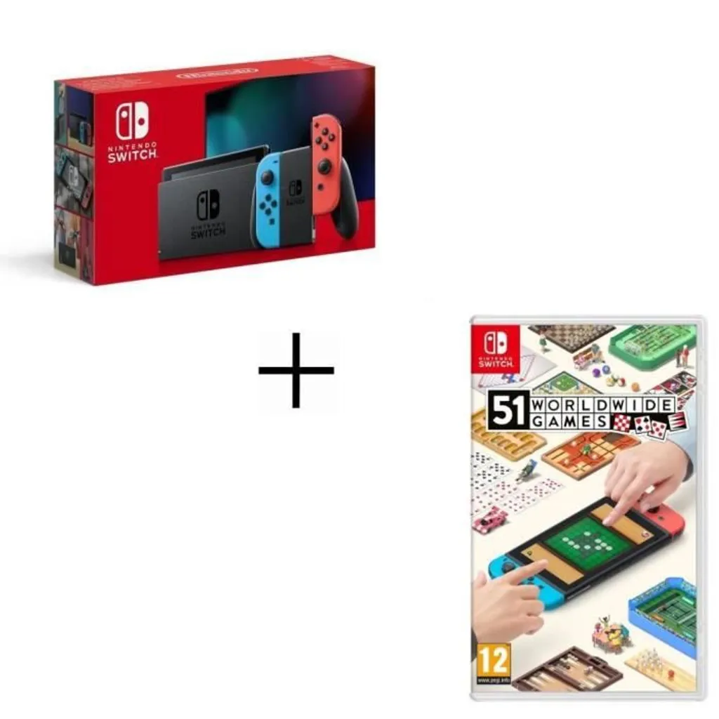 kaufland.de | Nintendo Switch Joy-Con Neon + Spiel 51 Worldwide Games Pack
