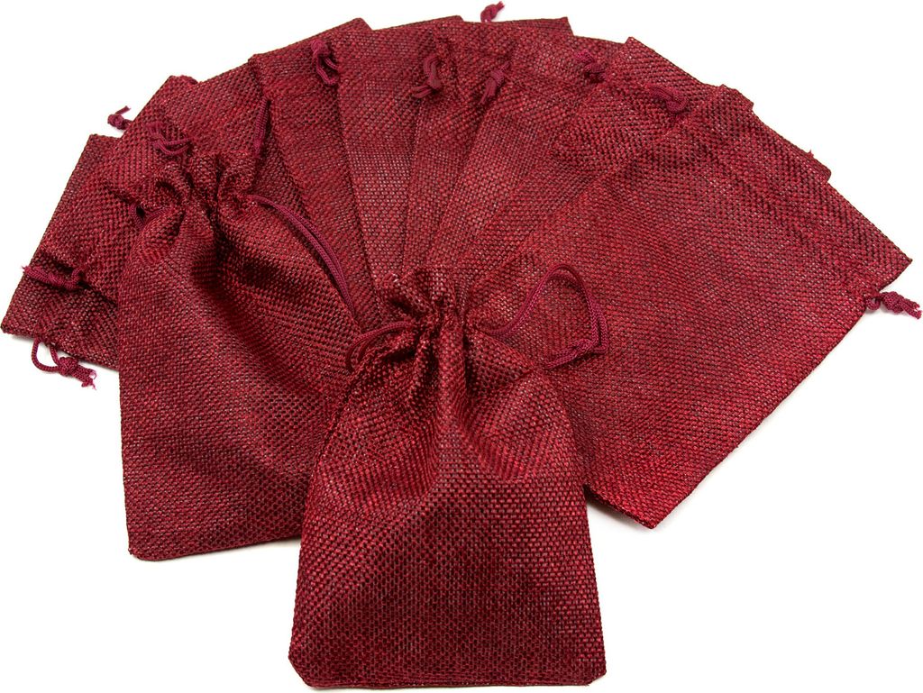 Oblique Unique 12 Beutel in Jute Optik mit Zugband Jute Produktbild 