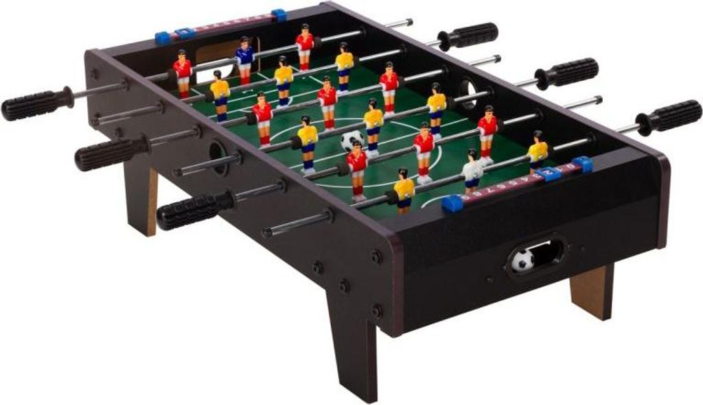 Mini stolní fotbálek s nožičkami, 70 x 37 x 25 cm, černý Obrázek produktu 