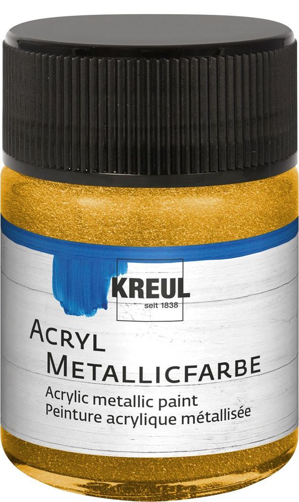 KREUL Acryl Metallicfarbe Gold 50 ml Produktbild 