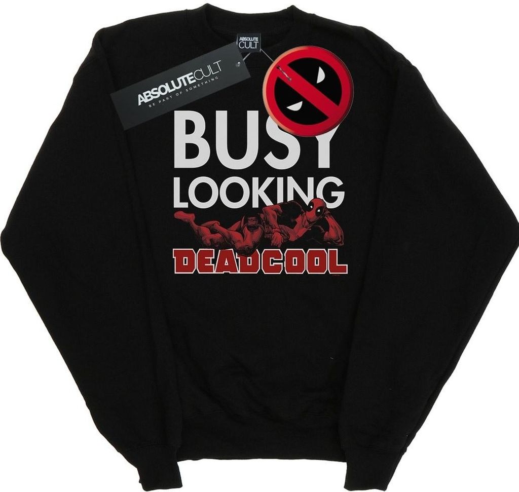 Marvel - "Busy Looking Deadcool" Sweatshirt für Herren BI21329 (S) (Schwarz)