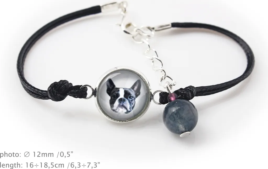 Regalo Boston Terrier: Set Gioielli Personalizzati con Foto Art-Dog