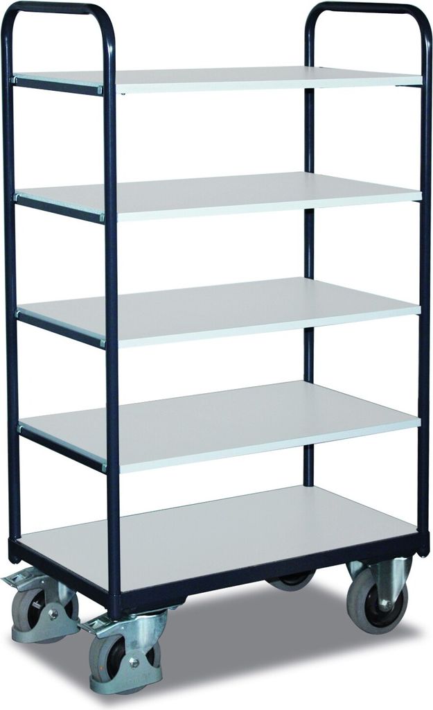 Variofit ESD Etagenwagen hoch, Ladefläche:1000x700 mm