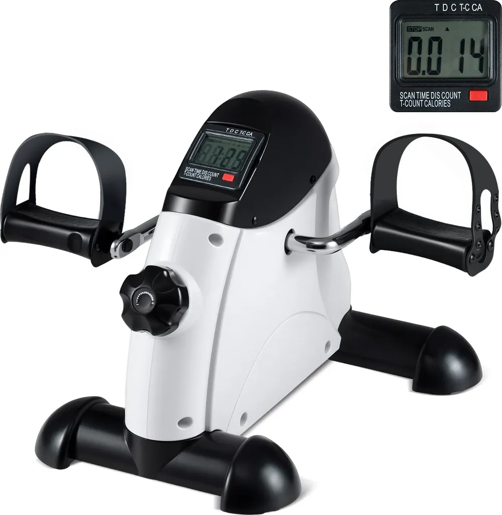 Mini vélo d'exercice avec résistance réglable et compteur digital
