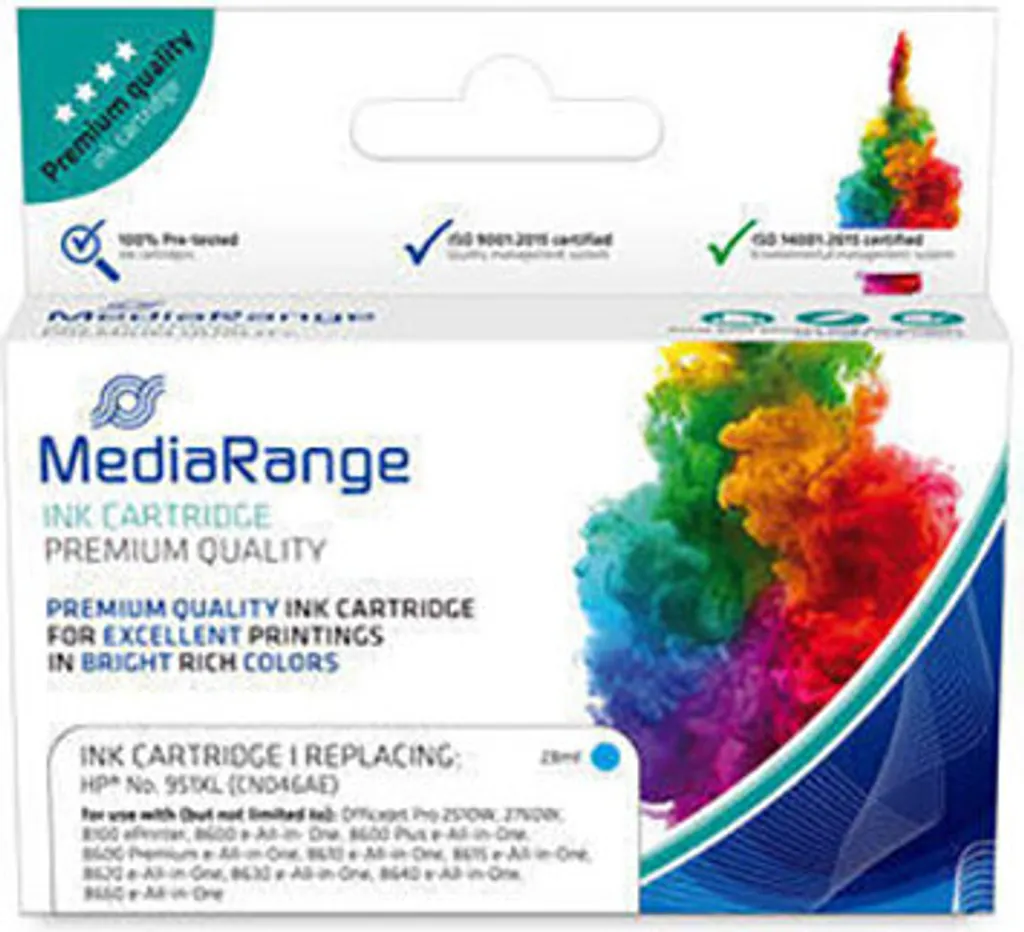 Cartuccia MediaRange 951XL Ciano Compatibile HP OfficeJet - Miglior Prezzo