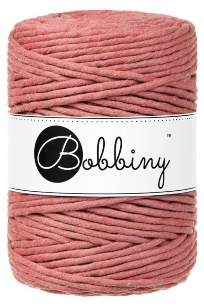 BOBBINY 5 mm Makramee Garn Regular 100 m, Farbe:Peony Produktbild 