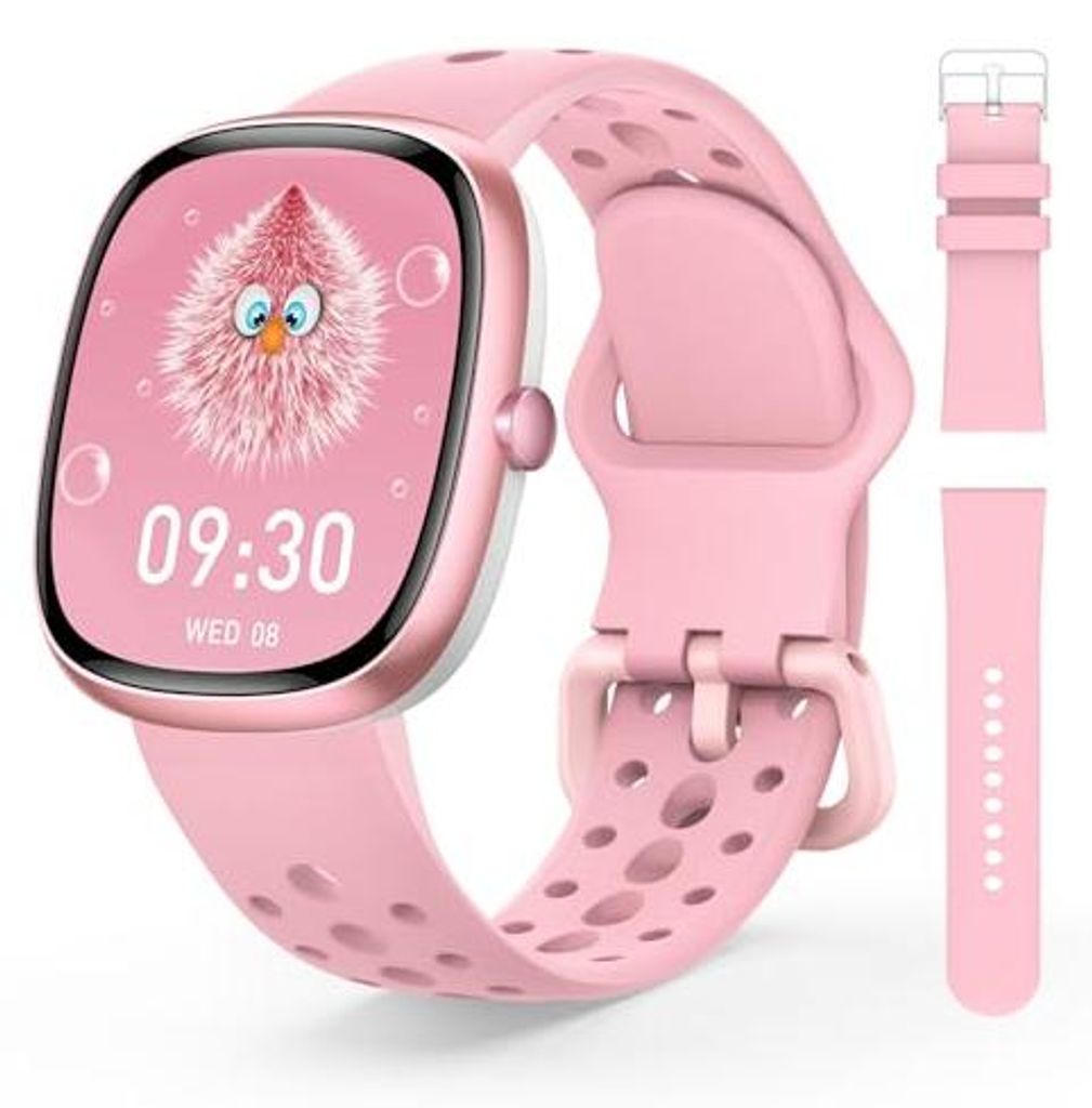 Smartwatch Kinder für Jungen Mädchen, Fitness Aktivitäts Tracker Uhr mit 100+ Sportmodi, Schrittzähler, Herzfrequenz Schlafmonitor, IP68 Wasser...
