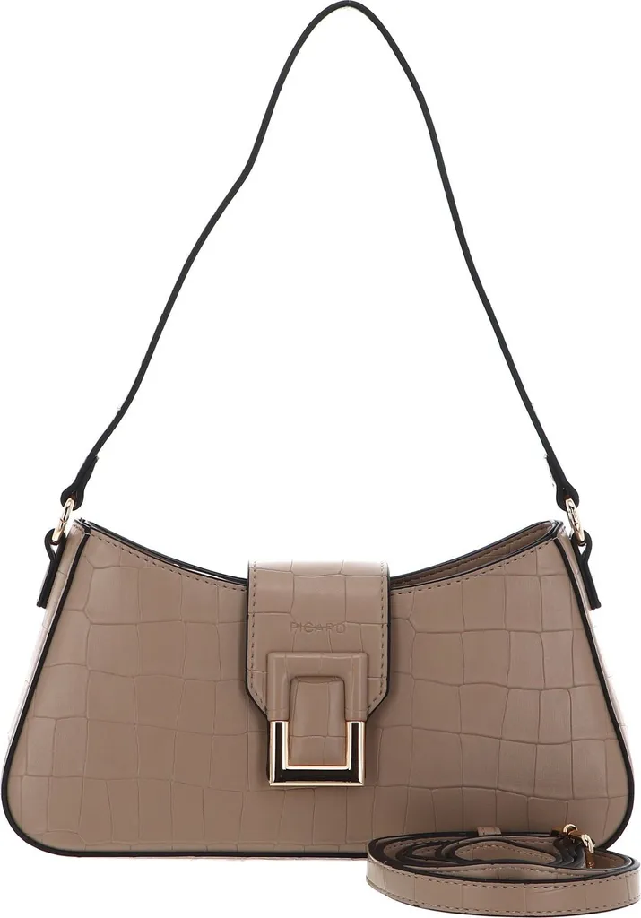 PICARD Borsa Donna Cocco Handbag Chai - Tracolla Marrone Chiaro