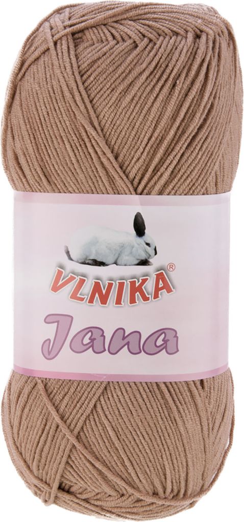100g Strickgarn Jana Häkelgarn Strickwolle Häkelwolle Baby-Wolle, Farbauswahl, Farbe:hellbraun